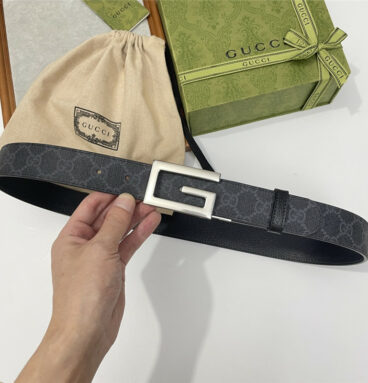 gucci three-claw pigskin leather belt