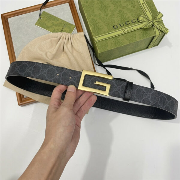 gucci three-claw pigskin leather belt