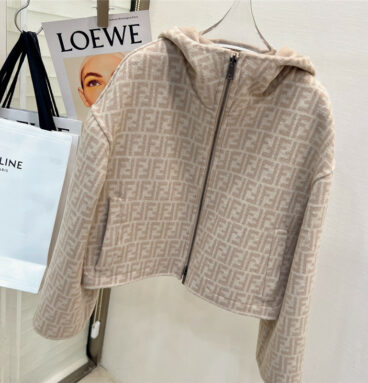fendi short woolen coat