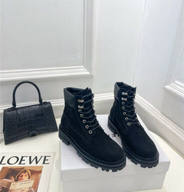 Givenchy's new autumn and winter couple's large yellow boots