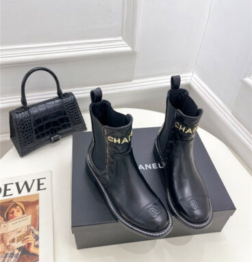 chanel counter catwalk style motorcycle boots