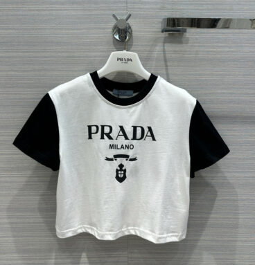 prada panda color short sleeve T-shirt