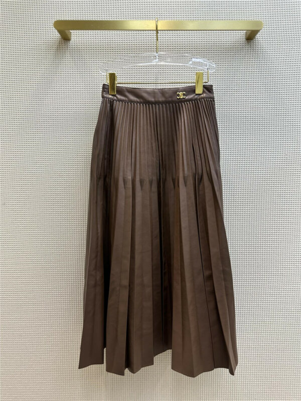 celine pleated skirt