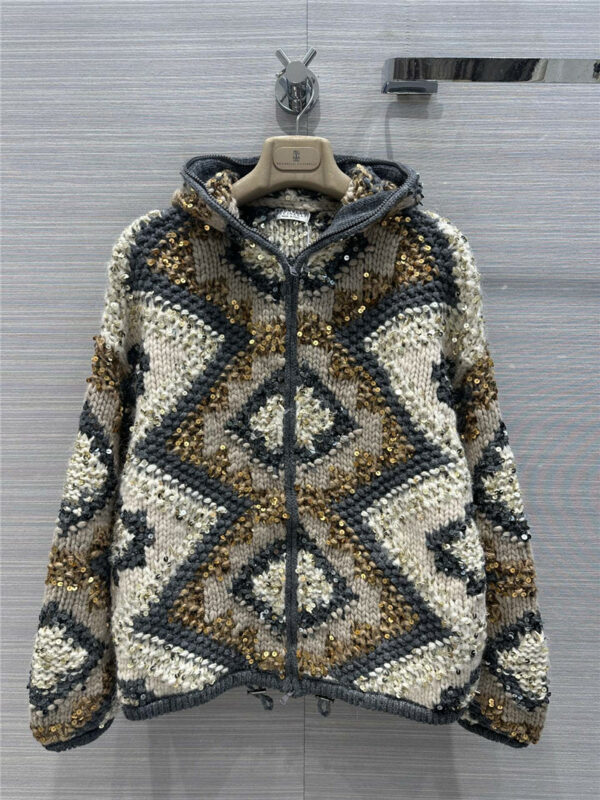 Brunello Cucinelli handmade crochet jacket