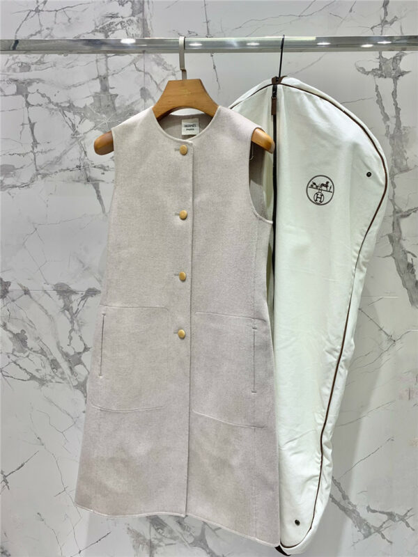Hermès cashmere long vest