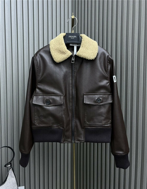 dior washed leather lambskin jacket