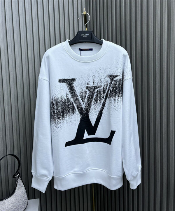 louis vuitton LV crew neck printed sweatshirt