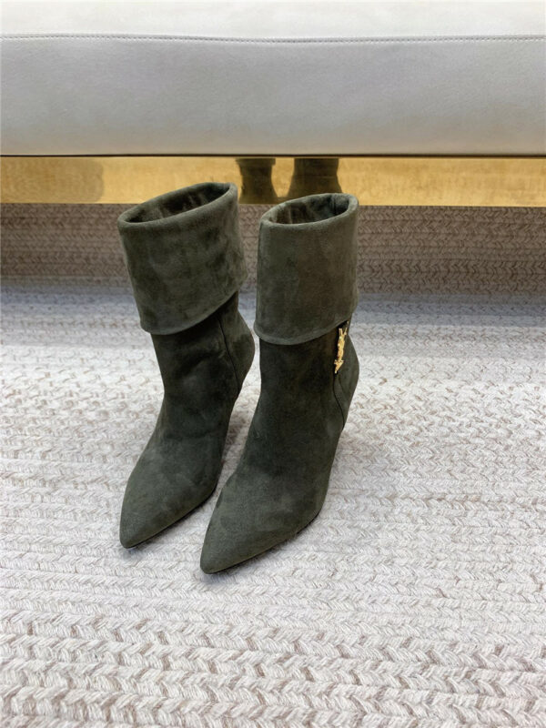 YSL autumn and winter monogram short boots