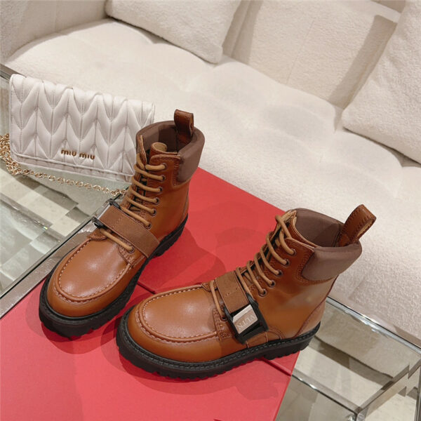 valentino lace-up martin boots