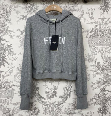 fendi new hooded fleece sweatshirt