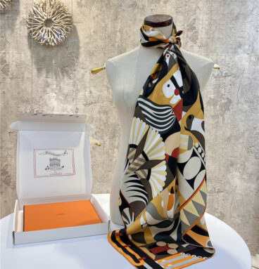 Hermès "Grand Parade" 90cm square scarf