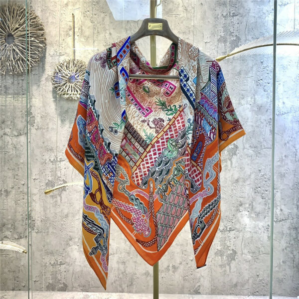 Hermès d'Ete 140cm shawl