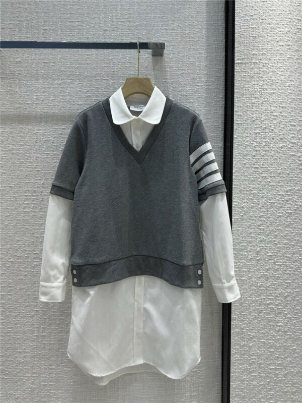 THOM BROWNE new college style shirt dress