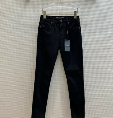 YSL small metal pendant design skinny jeans