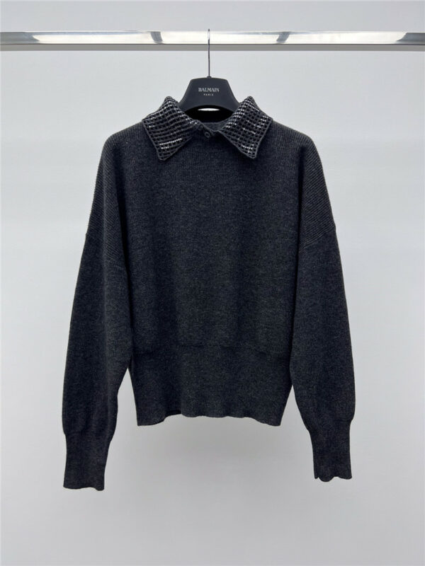 Brunello Cucinelli detachable collar sweater