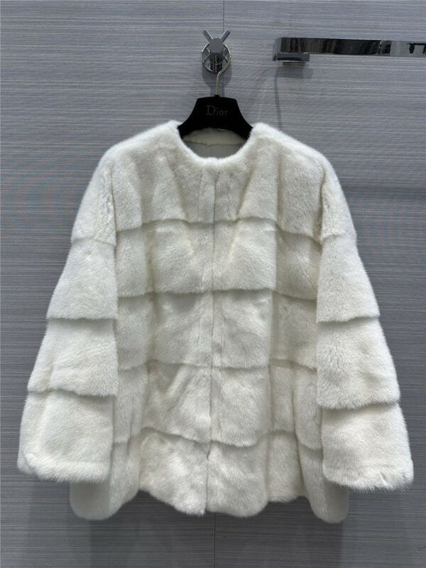 dior white moonlight female mink coat