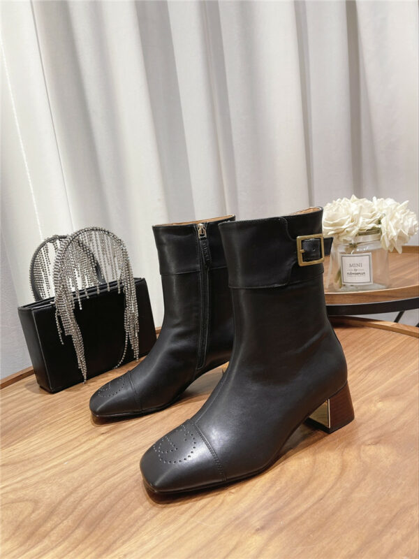 gucci side buckle ankle boots