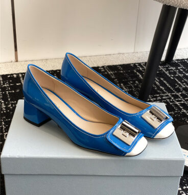 prada autumn and winter classic color matching shoes