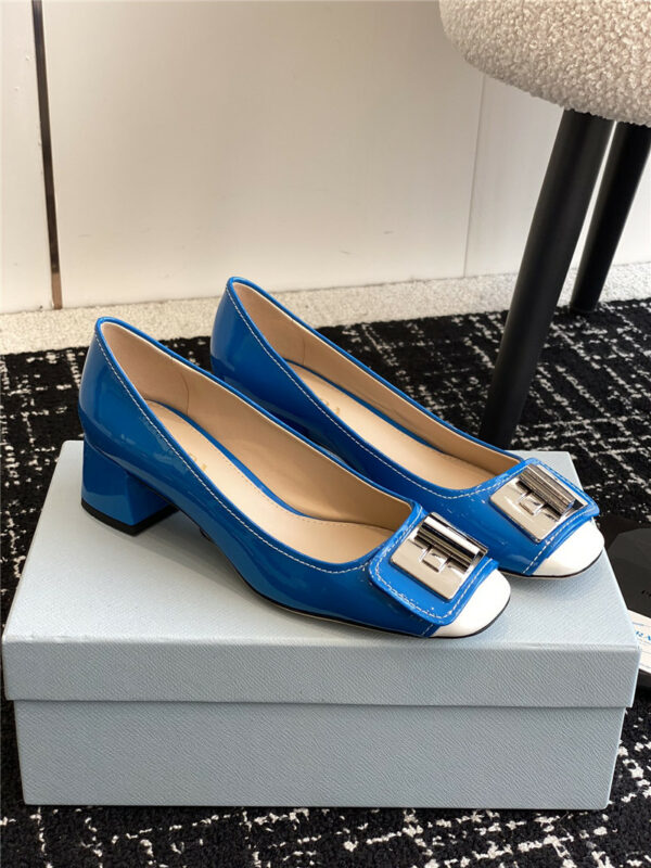 prada autumn and winter classic color matching shoes