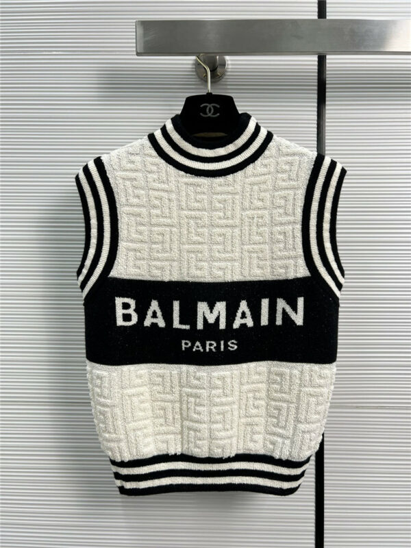 Balmain logo vest