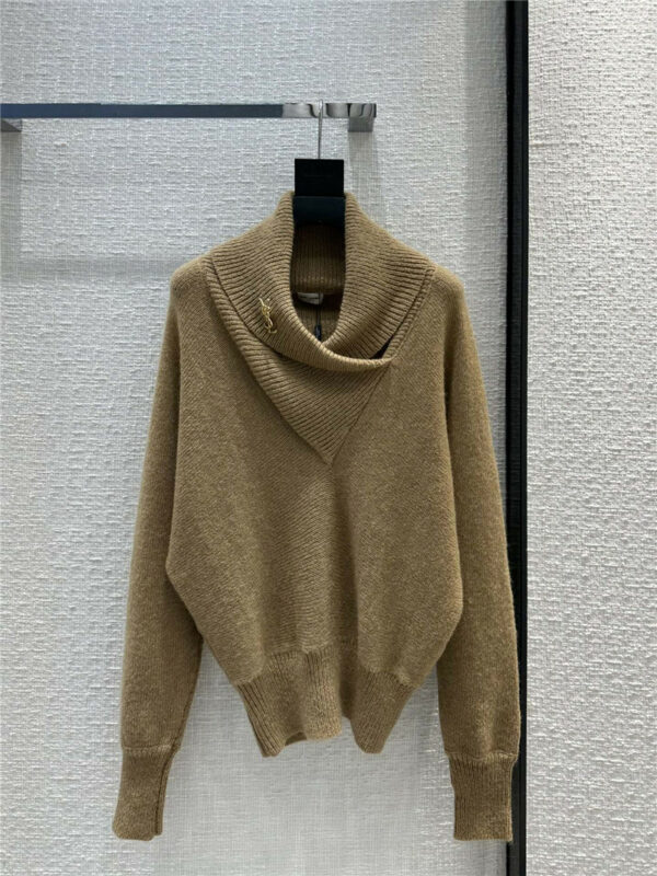 ysl camel mohair sweater