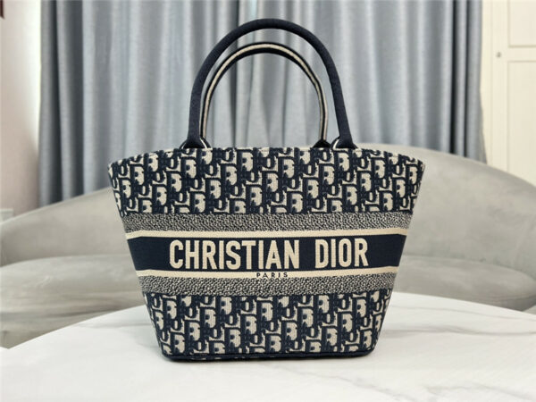 Dior book tote vegetable basket shopping bag