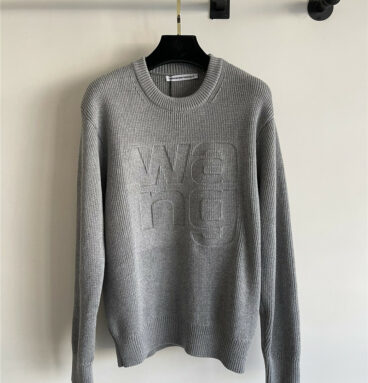 alexander wang concave logo sweater