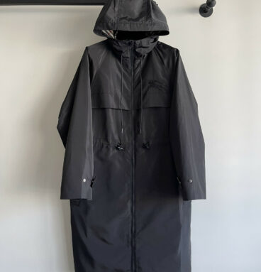 Burberry classic long hooded trench coat
