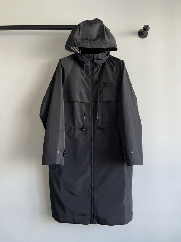 Burberry classic long hooded trench coat