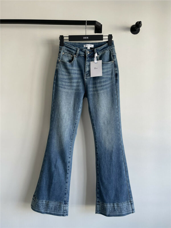 dior high waist wide straight jeans