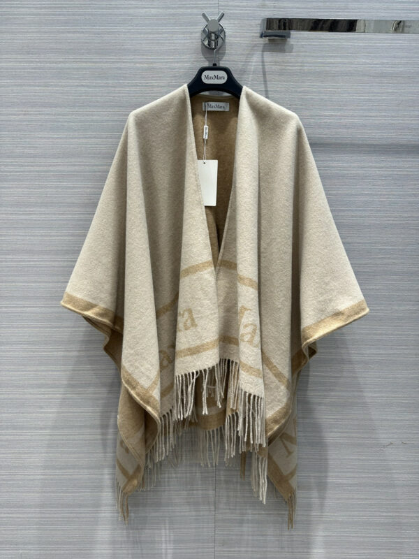 MaxMara cashmere shawl large scarf cape