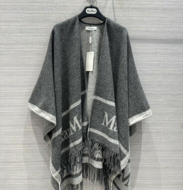 MaxMara cashmere shawl large scarf cape