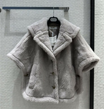 MaxMara alpaca poncho coat