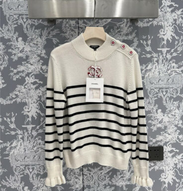 chanel striped sweater