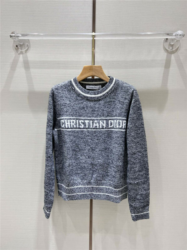 dior early autumn new round neck sweater
