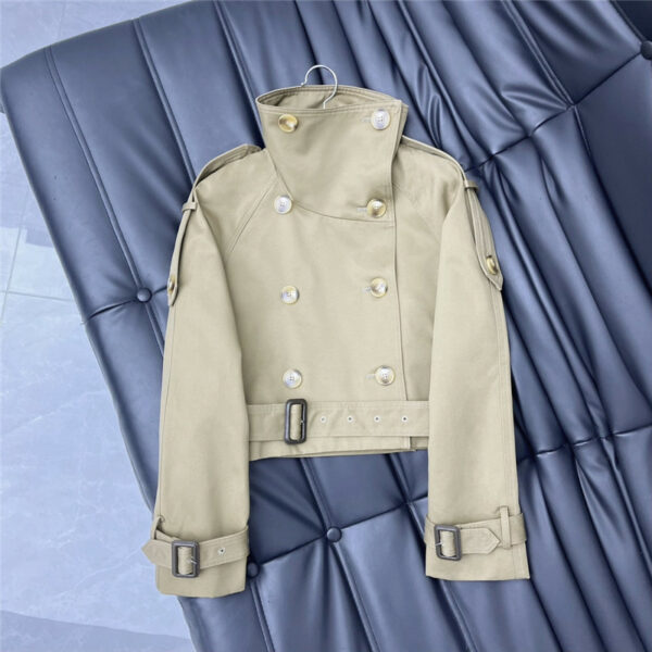 Burberry waisted cropped trench coat