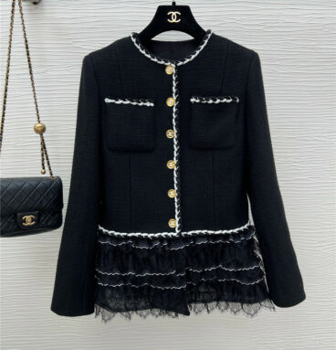 chanel new autumn and winter mid-length jacket