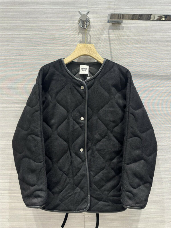 Hermès layering artifact silhouette jacket cotton coat