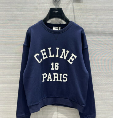 celine customized premium navy blue sweatshirt
