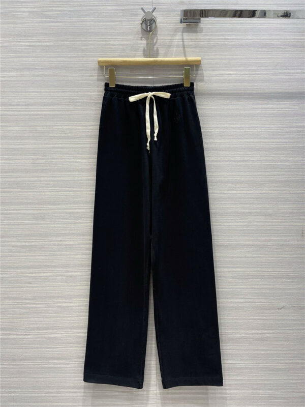 jil sander cotton straight leg casual pants