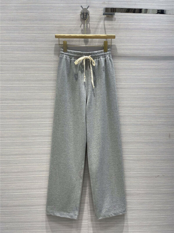 jil sander cotton straight leg casual pants
