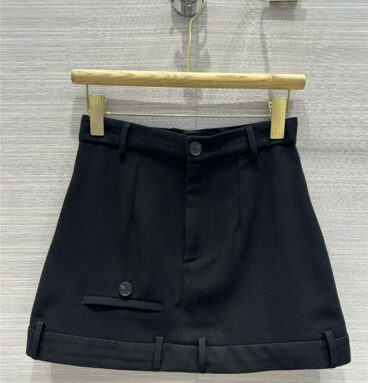 Balenciaga black trousers waist design skirt