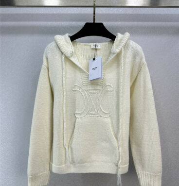 celine new autumn and winter knitted hoodie