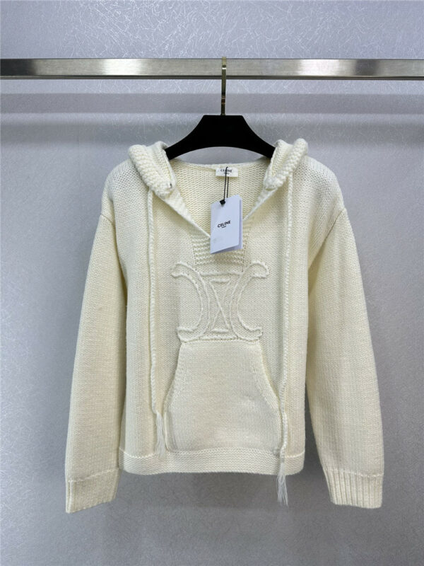 celine new autumn and winter knitted hoodie