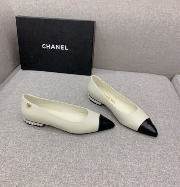 chanel new pointed toe flat shoes