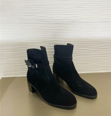 Hermès new classic Kelly buckle short boots