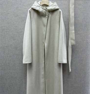 Hermès hooded cashmere coat