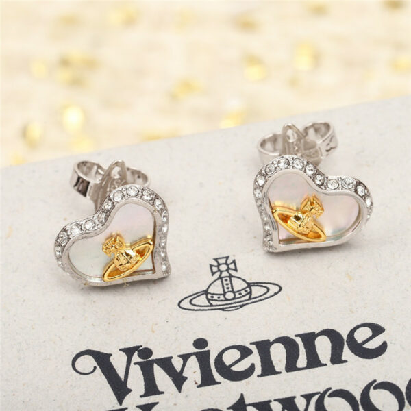 Vivienne Westwood Saturn Love Stud Earrings