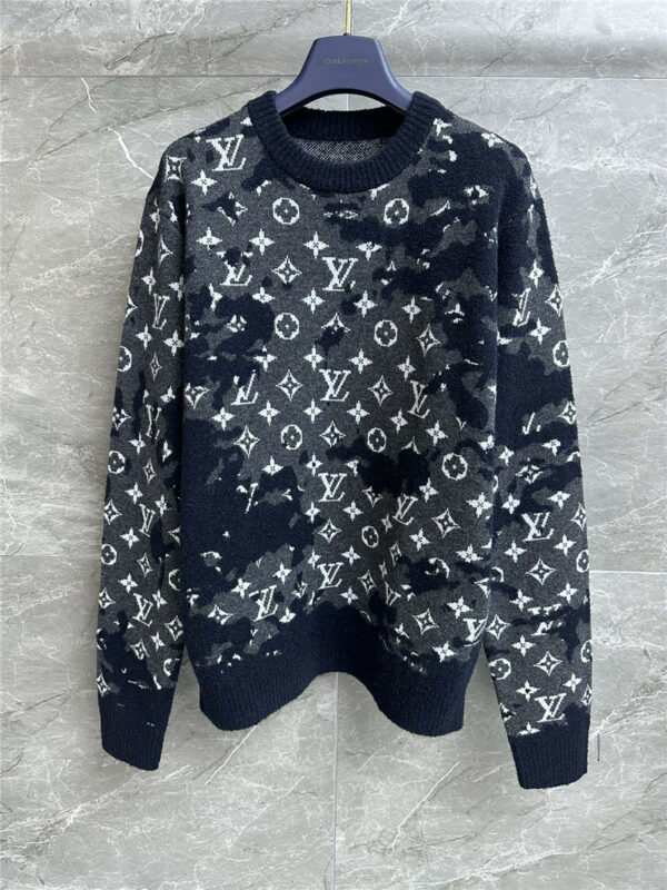 louis vuitton LV camouflage sweater