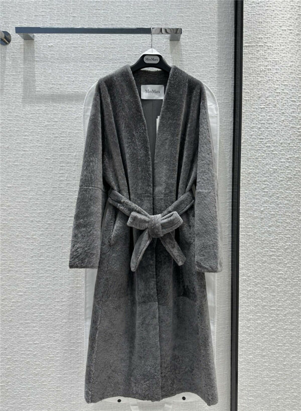 MaxMara lambskin fur all-in-one coat
